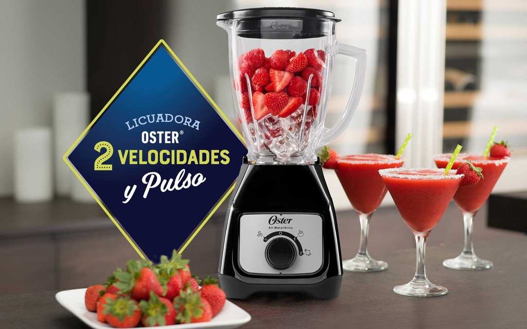 LICUADORA OSTER 1.5 LT NEGRO 2 VELOC.