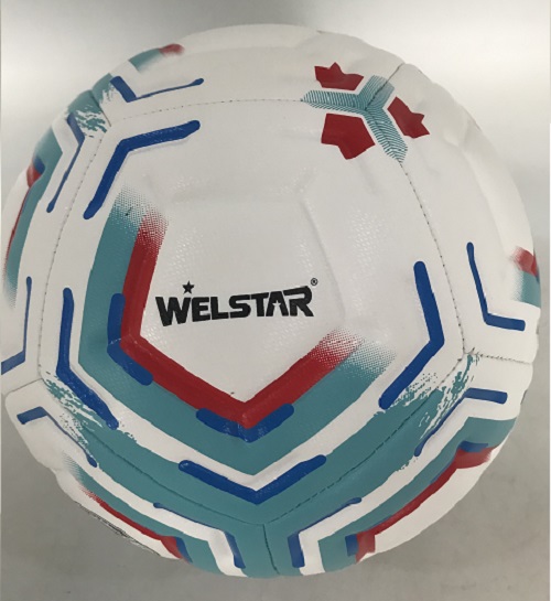 PELOTA FUTBOL WELSTAR ** COSIDA NO.5 BLA/TURQ/ROJO