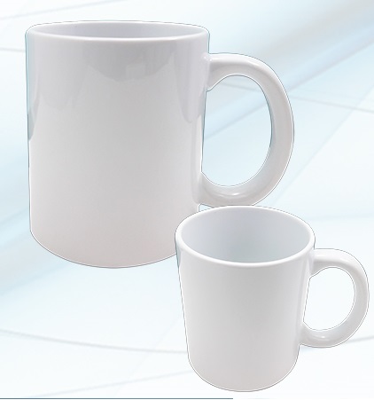 JARRO BLANCO DE CERAMICA 11 oz