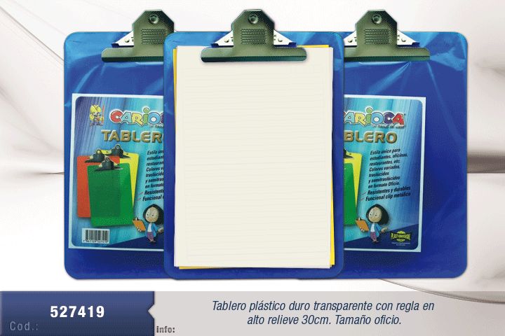 TABLERO CARIOCA T/OFICIO