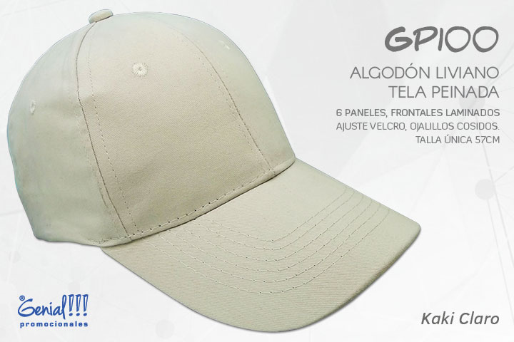 GORRA GENIAL ALGODON - VELCRO
