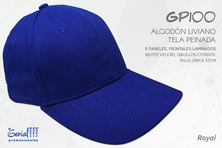 GORRA GENIAL ALGODON - VELCRO