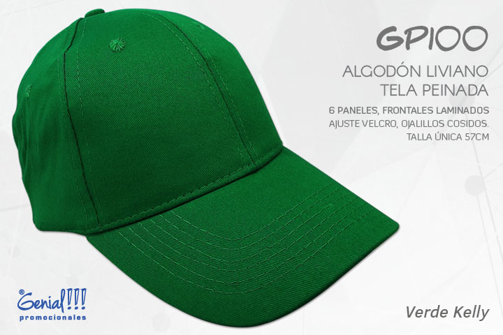 GORRA GENIAL ALGODON - VELCRO