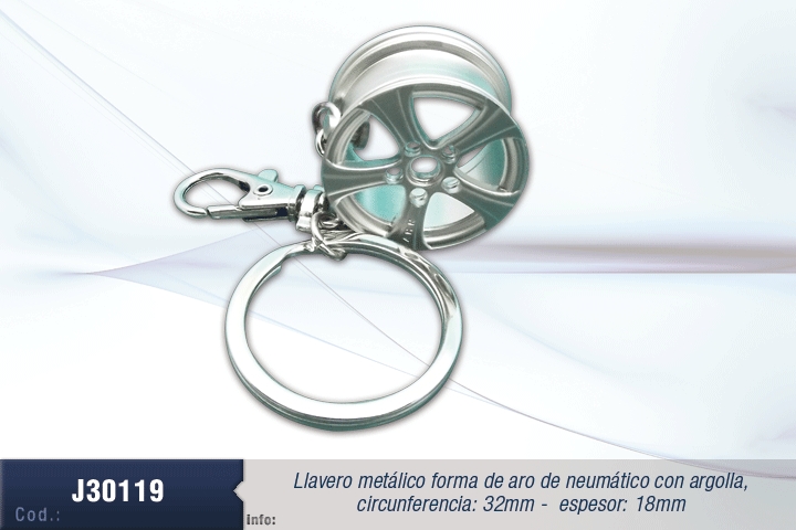 LLAVERO METALICO ARO