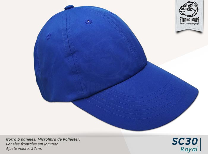 GORRA MICROFIBRA ROYAL VELCRO