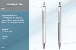 [12811D-PLATA] BOLIGRAFO PROMOCIONAL