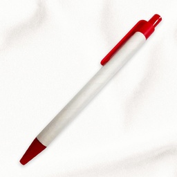 [11499E-ROJO] BOLIGRAFO PROMOCIONAL ECO - CARTÓN