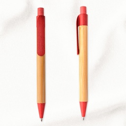 [13993-ROJO] BOLIGRAFO PROMOCIONAL ECO - BAMBU