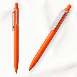 [14039-NARANJA] BOLIGRAFO PROMOCIONAL ECO - TRIGO