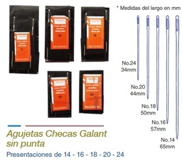 [24] AGUJA SIN PUNTA CHECA GALANT #24