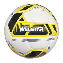 [3968B-5] PELOTA FUTBOL WELSTAR NO.5 BLA/AMAR/NEGRO