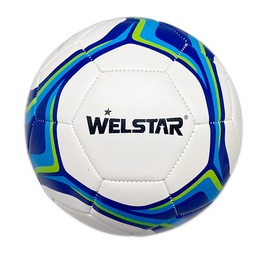 [4088C-5] PELOTA FUTBOL WELSTAR NO.5 BLA/MOR/VER