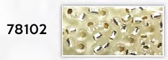 [78102-10/0] CHAQUIRA 10/0 CRISTAL PLATA