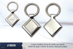 [J10020] LLAVERO METALICO ROMBO