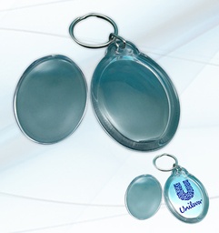 [RE-C010] LLAVERO PLAST. TRANS. OVAL.40X30MM