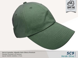 [SC-9-VERDEOLIVA] GORRA PRELAVADA LIVIANA VERDE OLIVA  HEBILLA BRONCE