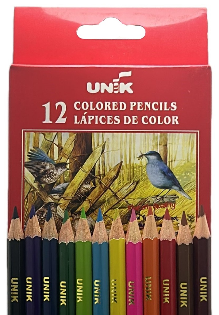 LAPIZ DE COLOR UNIK PEQUEÑOS (X 12)