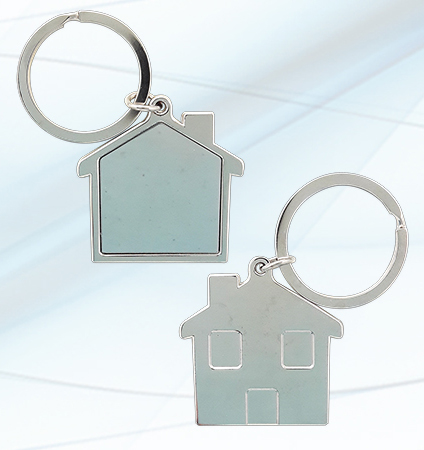 LLAVERO METALICO CASA 38X33MM