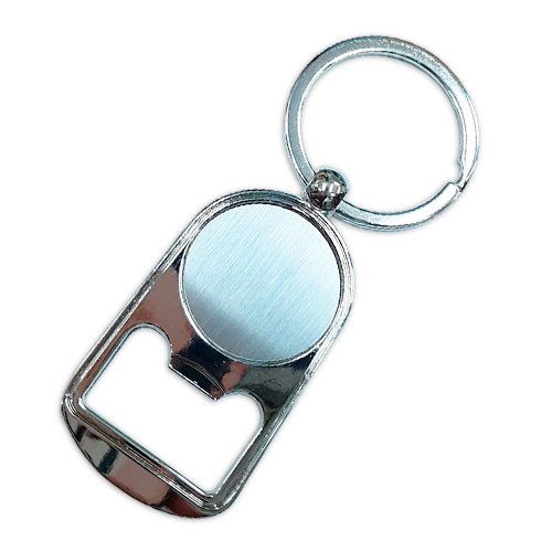 LLAVERO METALICO DESTAPADOR REDONDO 24MM