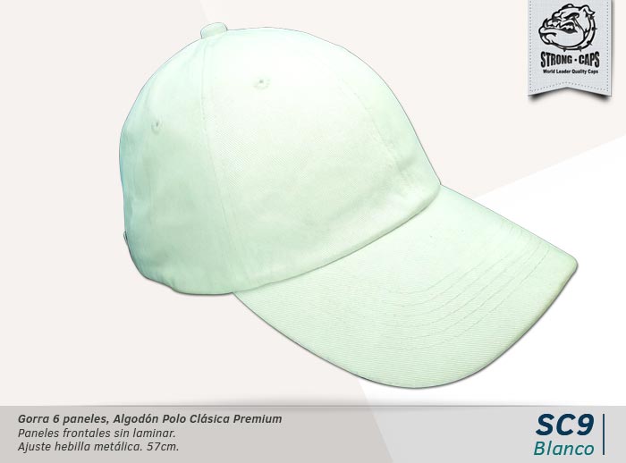 GORRA PRELAVADA LIVIANA BLANCO HEBILLA BRONCE