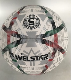 [4175-5] PELOTA FUTBOL WELSTAR NO.5 BLA/ROJO/VERDE