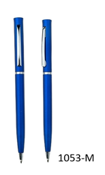 [1053-M-AZUL] BOLIGRAFO PROMOCIONAL CON PINTURA METALICA
