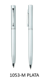 [1053-M-PLATA] BOLIGRAFO PROMOCIONAL CON PINTURA METALICA