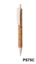 [PS75C-BLANCO] BOLIGRAFO PROMOCIONAL ECO - CORCHO