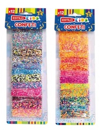 [358465] CONFETI ESTILO X 12 COL. METALIZADOS