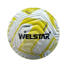 [3123C-5] PELOTA FUTBOL WELSTAR ** COSIDA NO.5 BLA/AMA