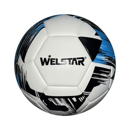[3127-5] PELOTA FUTBOL WELSTAR NO.5 BLA/AZUL/NEGRO