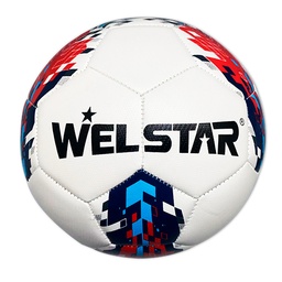 [4165C-5] PELOTA FUTBOL WELSTAR NO.5 BLA/ROJ/GRIS