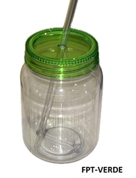[FPT-VERDE] FRASCO PLAST.TAPA ROSCA VERDE C/SORBETE